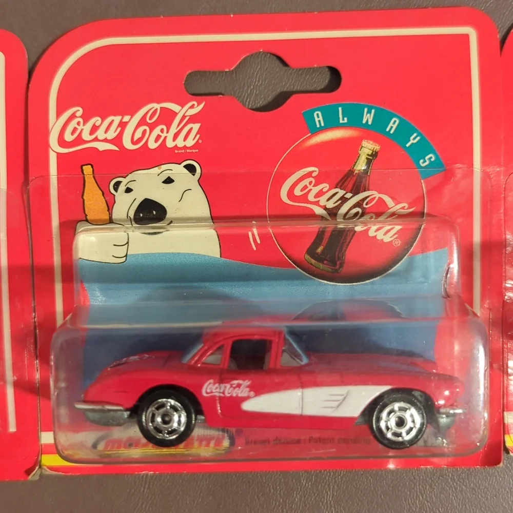 1997 Majorette Coca Cola Coke collectible cars Corvettes T Bird